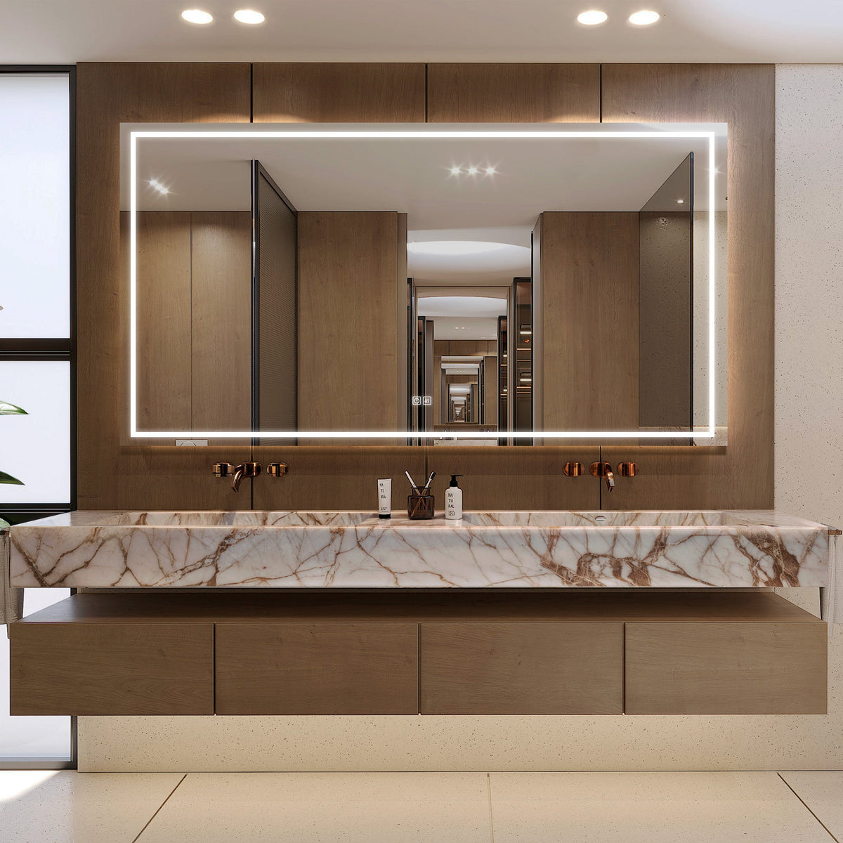 Polaris Oversized LED Mirror