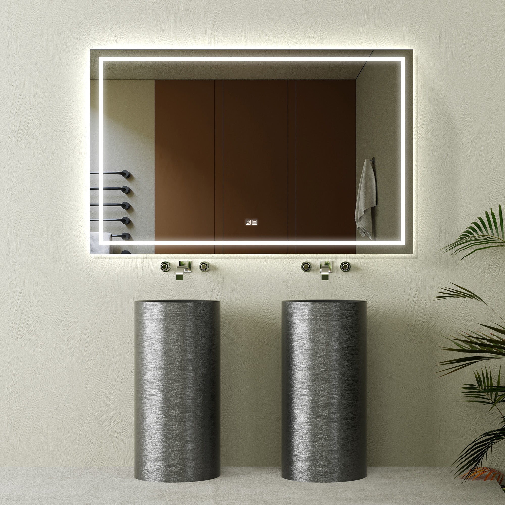 Polaris Oversized LED Mirror