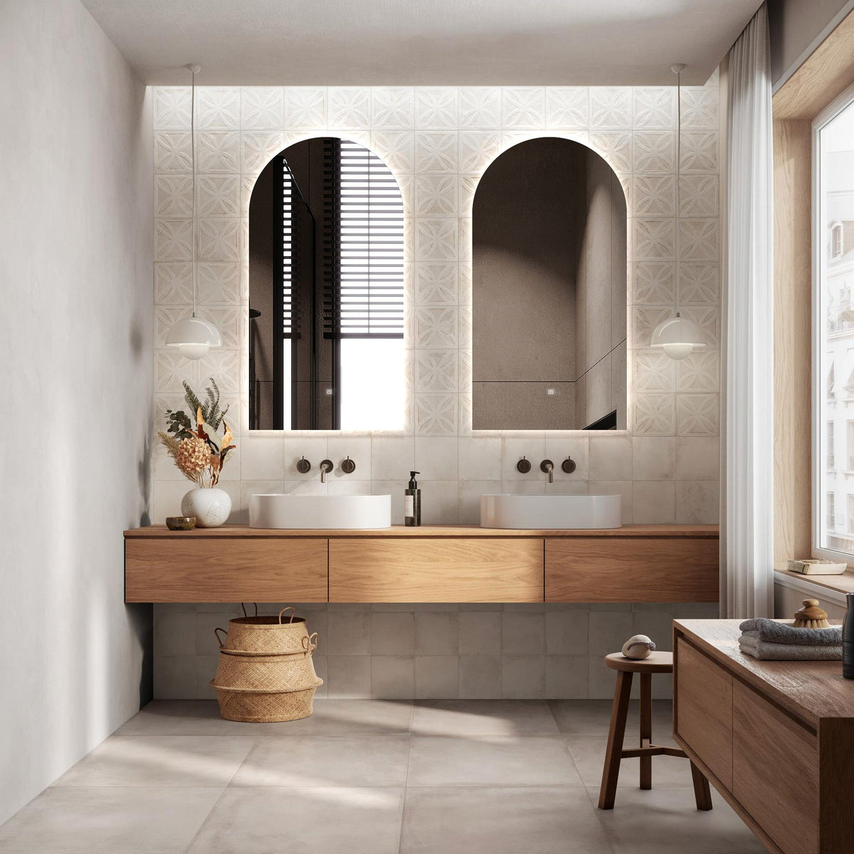 Procyon Arched LED Mirror