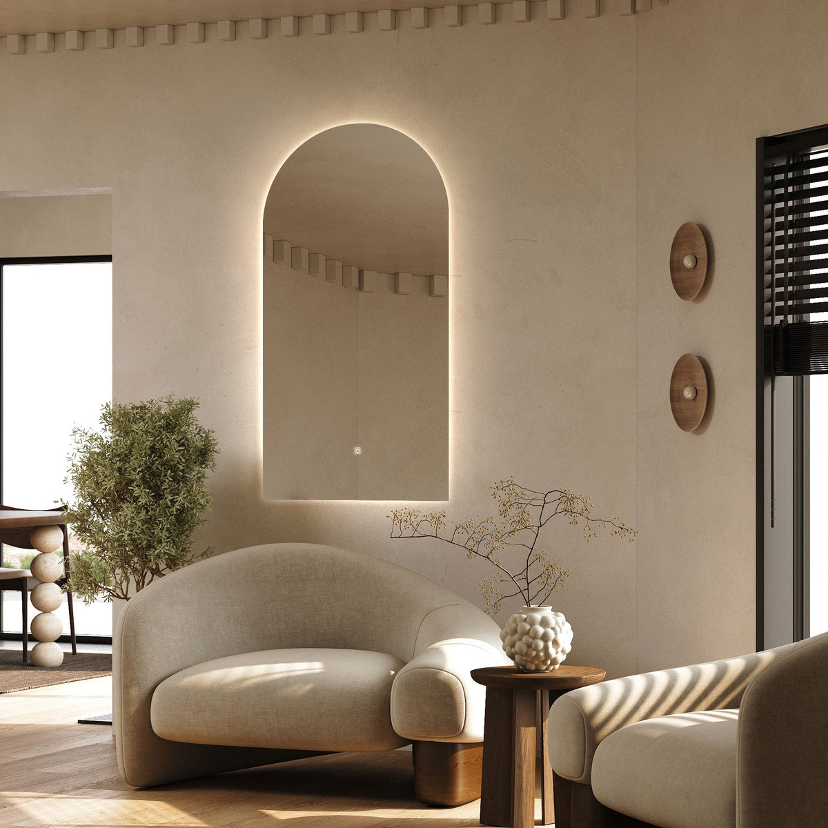 Procyon Arched LED Mirror