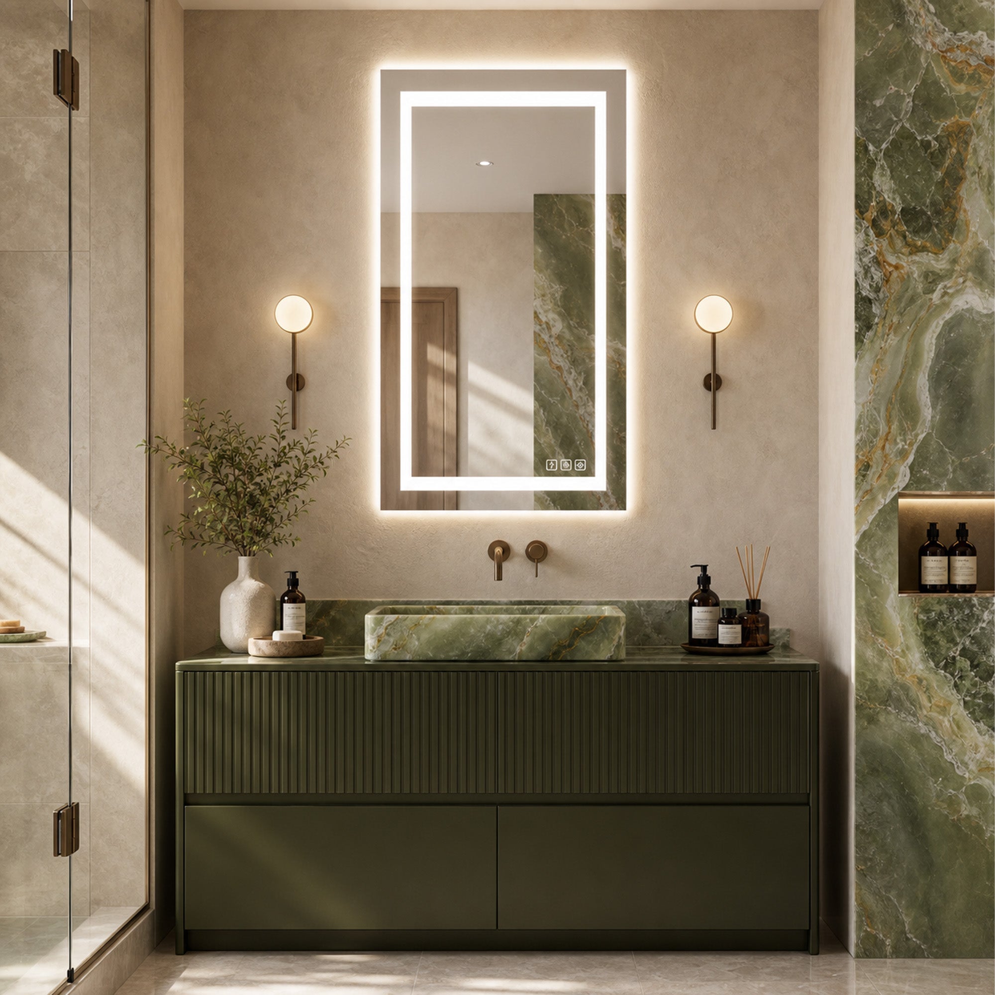 Polaris Rectangular LED Mirror