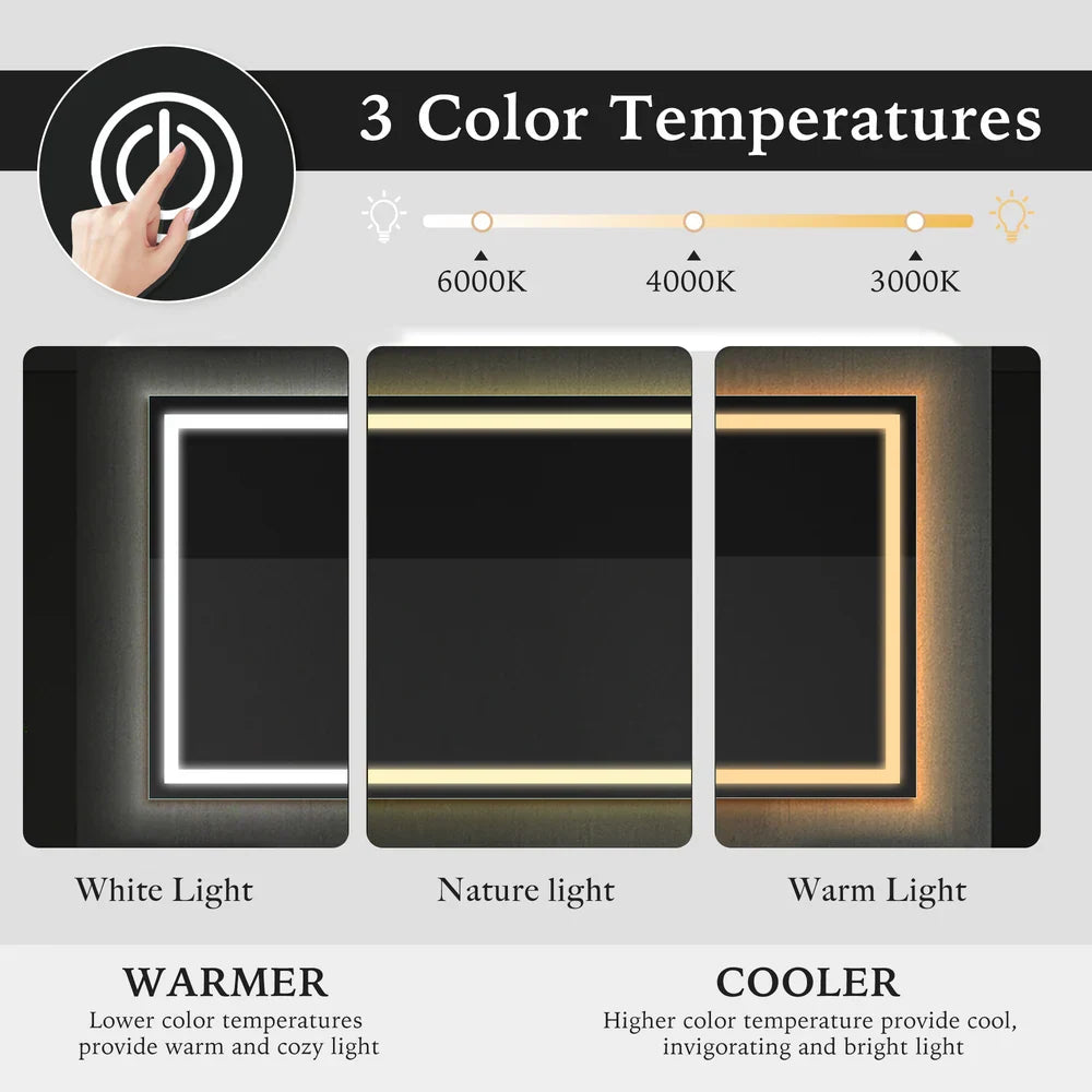 Polaris Rectangular LED Mirror