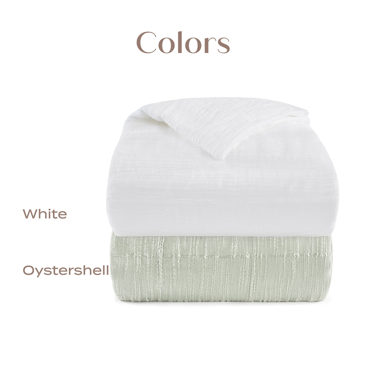 Lena Textured Portuguese Cotton Duvet Set