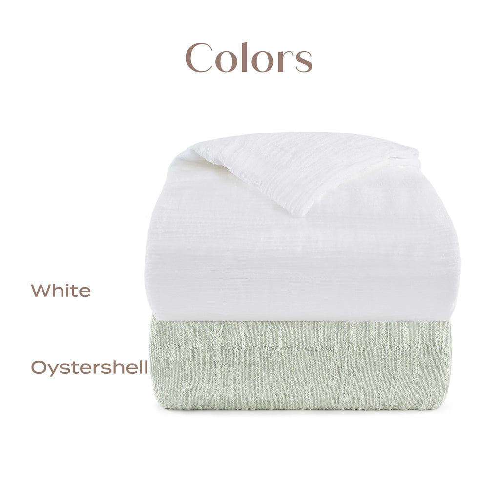 Lena Textured Portuguese Cotton Duvet Set