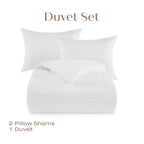 Lena Textured Portuguese Cotton Duvet Set
