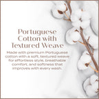 Lena Textured Portuguese Cotton Duvet Set