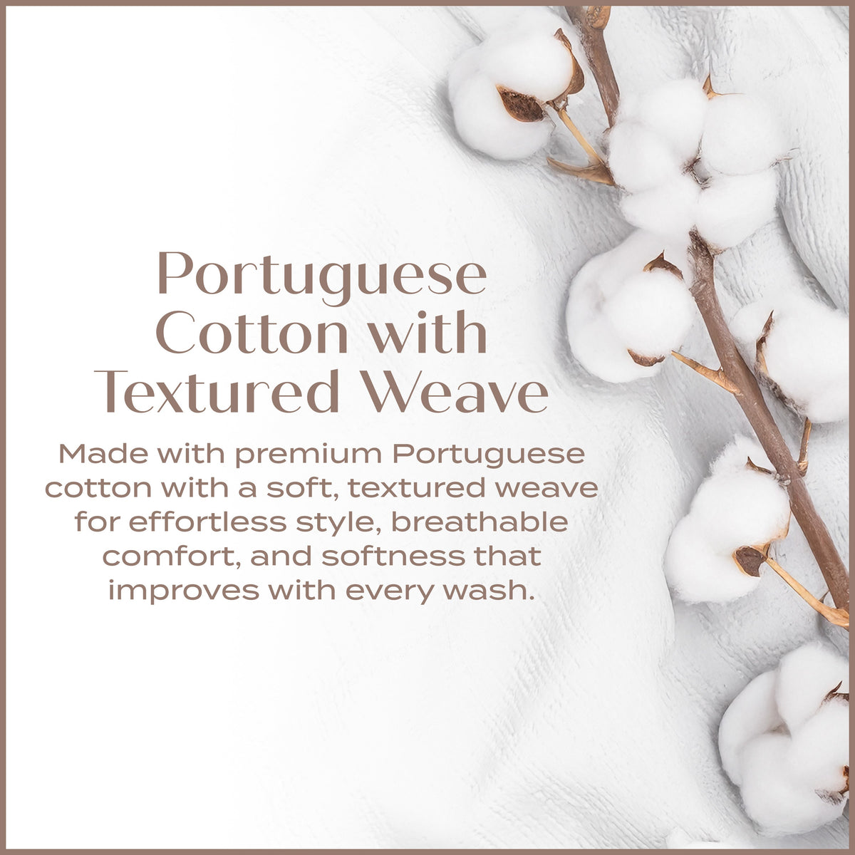 Lena Textured Portuguese Cotton Duvet Set