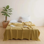 Willa Cotton Waffle Gauze Blanket