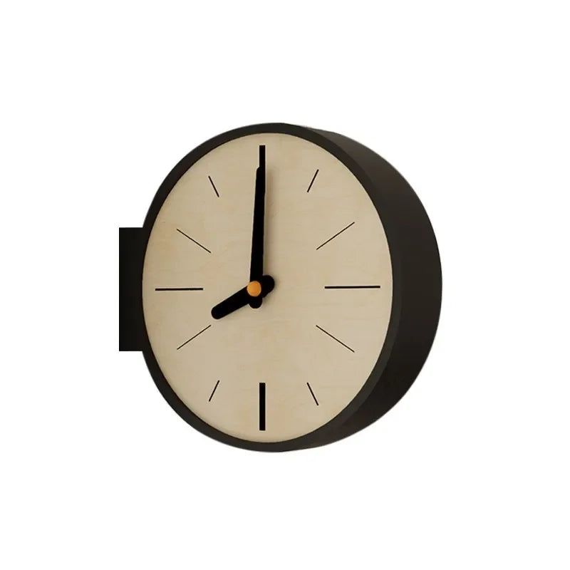 Odessa Round Double-Sided Corner Wall Clock