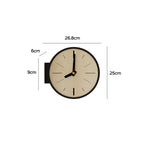 Odessa Round Double-Sided Corner Wall Clock