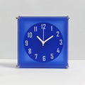 Azura Blue Double-Sided Corner Wall Clock