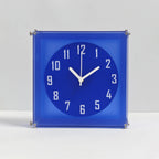 Azura Blue Double-Sided Corner Wall Clock