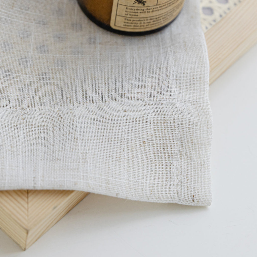 Delphine Semi-Sheer Linen Blend Curtains, Set of 2
