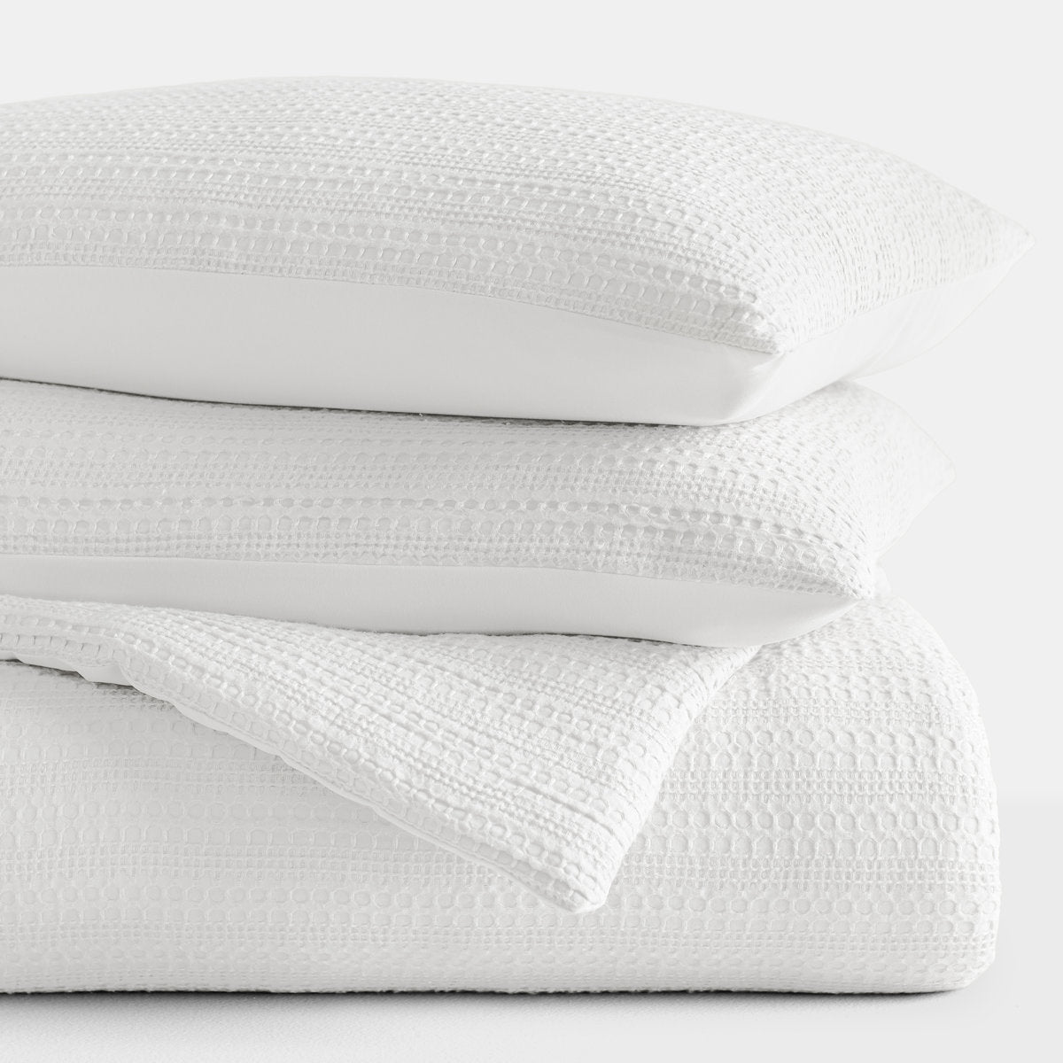 Linden Waffle Down Alternative Comforter Set
