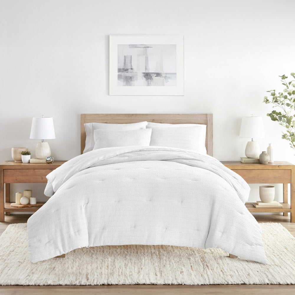 Linden Waffle Down Alternative Comforter Set