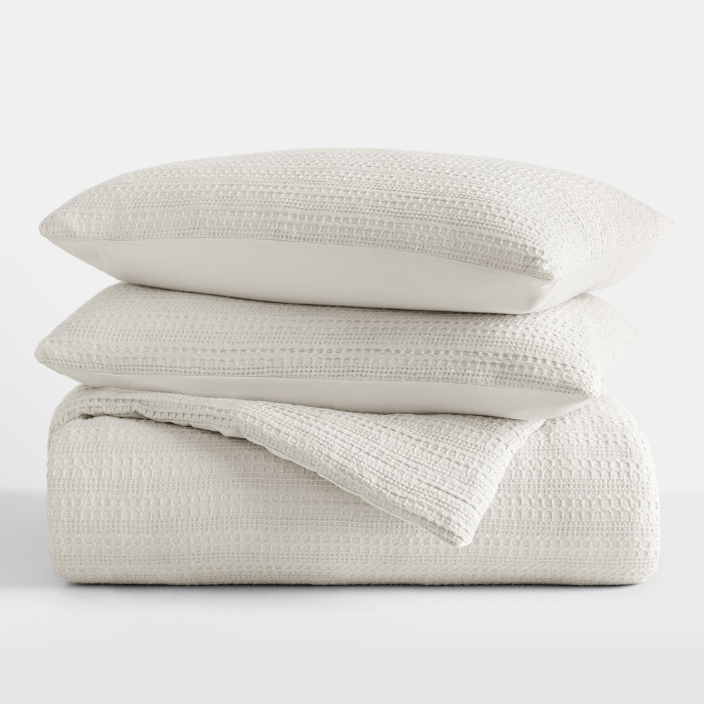 Linden Waffle Down Alternative Comforter Set