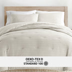 Linden Waffle Down Alternative Comforter Set