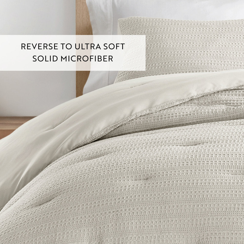 Linden Waffle Down Alternative Comforter Set