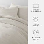 Linden Waffle Down Alternative Comforter Set