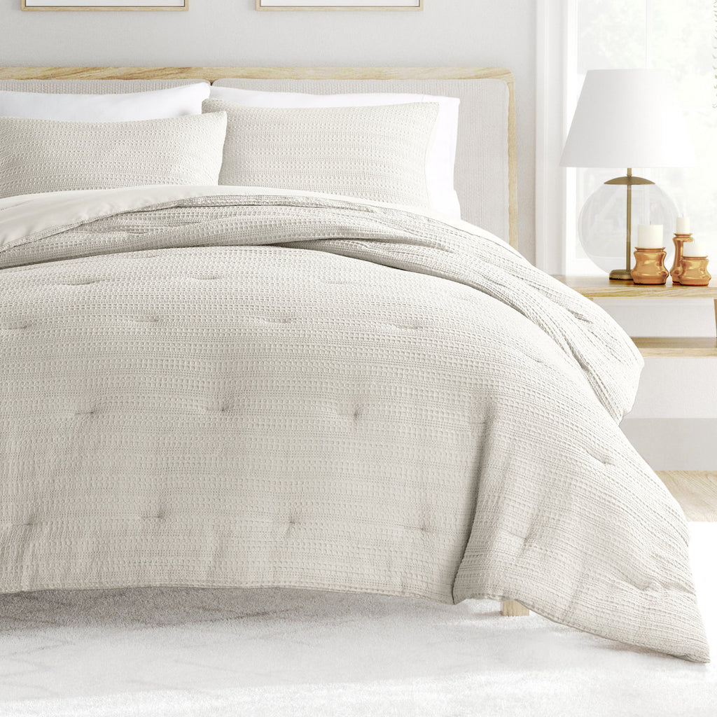 Linden Waffle Down Alternative Comforter Set