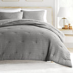 Linden Waffle Down Alternative Comforter Set