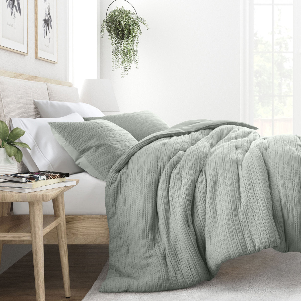 Linden Waffle Down Alternative Comforter Set