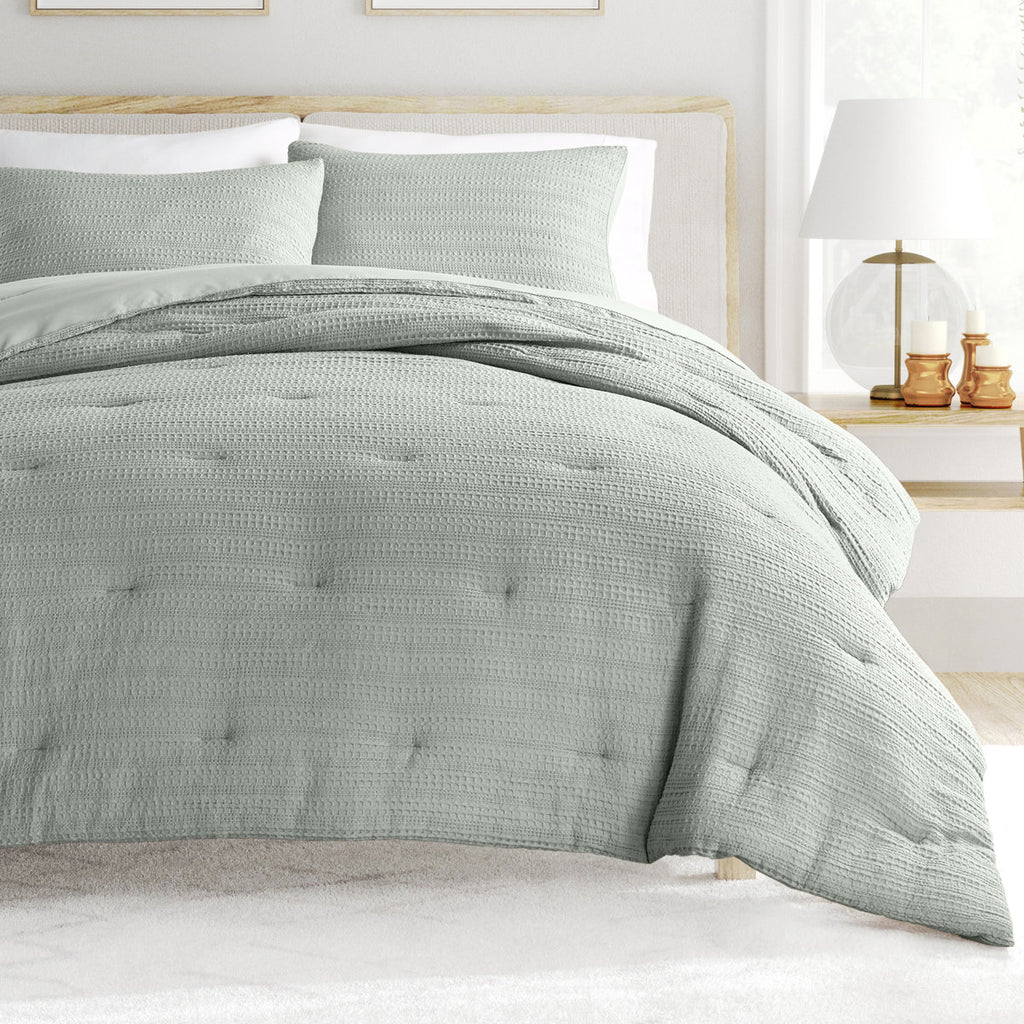 Linden Waffle Down Alternative Comforter Set