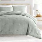 Linden Waffle Down Alternative Comforter Set