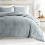 Linden Waffle Down Alternative Comforter Set