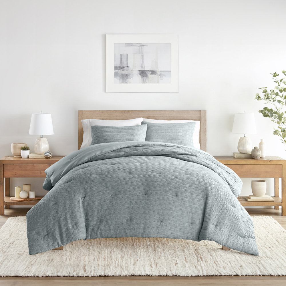 Linden Waffle Down Alternative Comforter Set