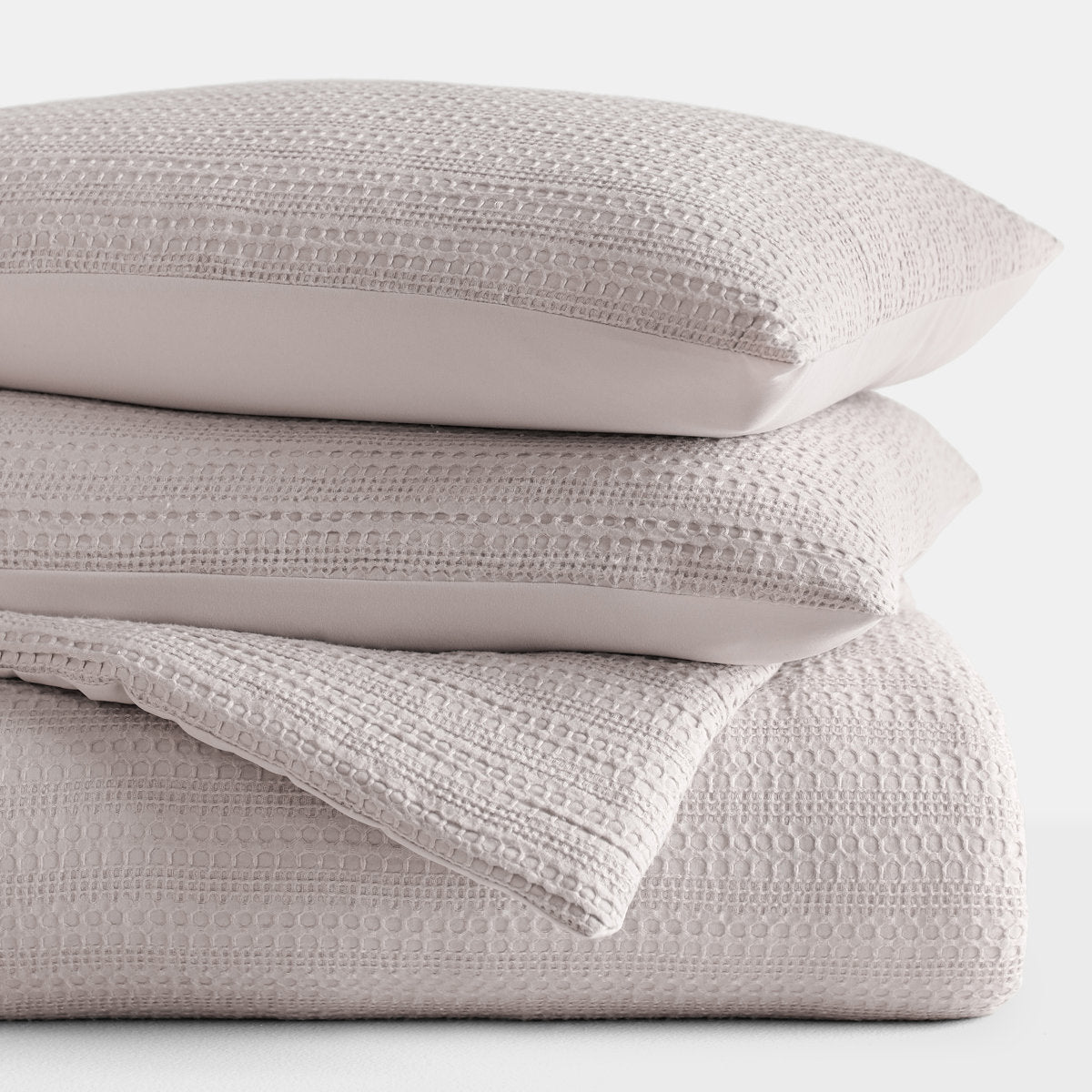 Linden Waffle Down Alternative Comforter Set
