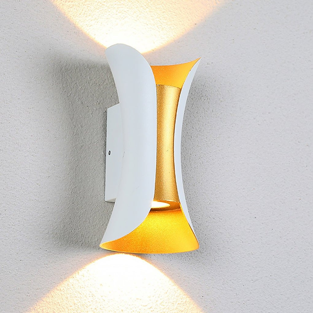 Curved Aluminum Up-Down Wall Light