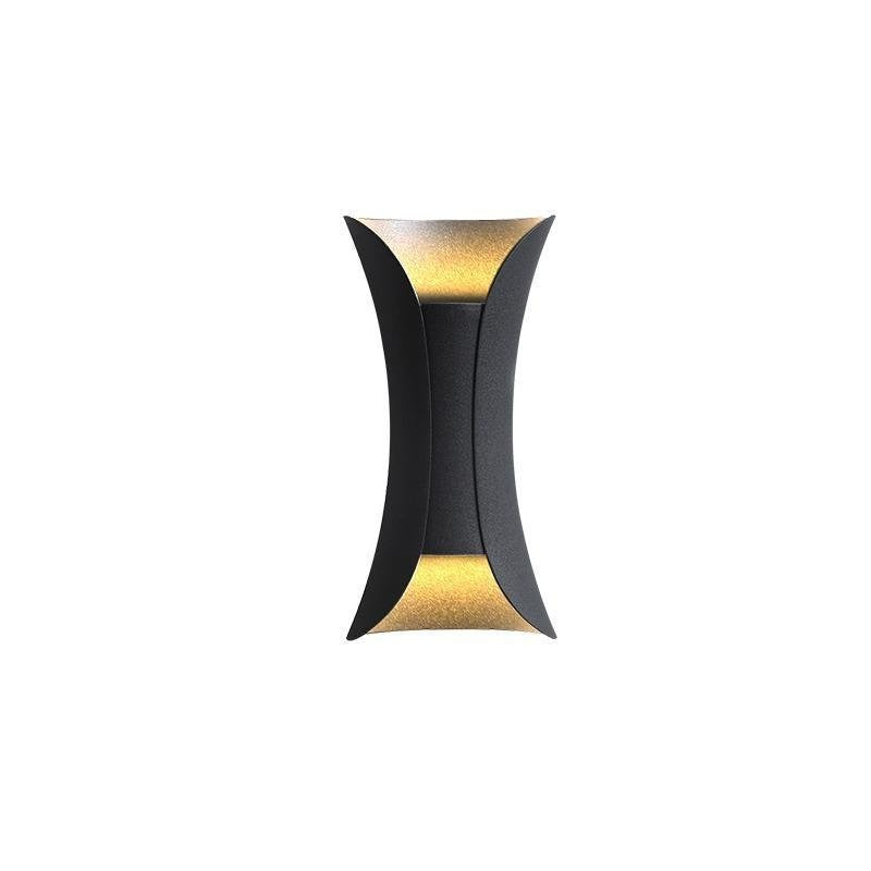 Curved Aluminum Up-Down Wall Light
