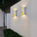 Curved Aluminum Up-Down Wall Light