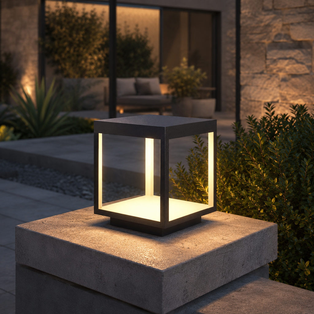 Stainless Steel Square Post Light