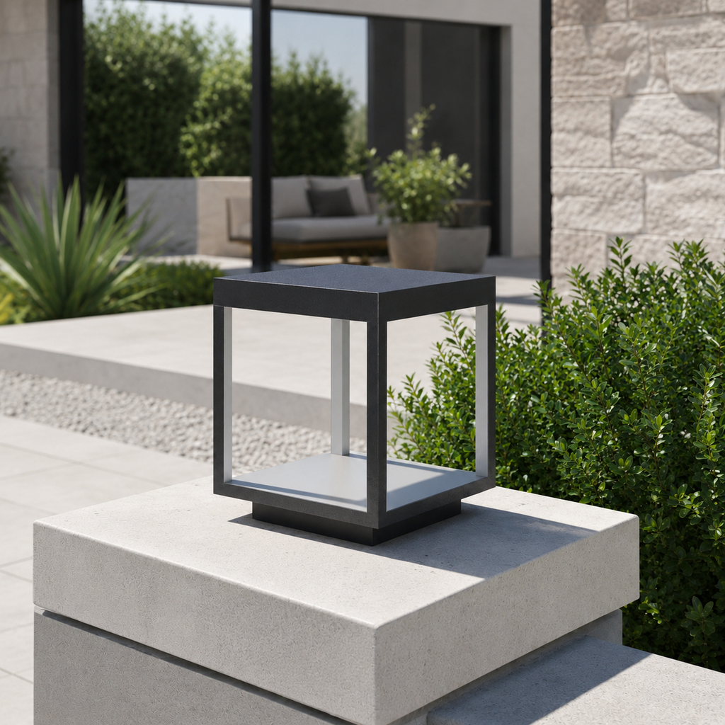 Stainless Steel Square Post Light