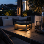 Sandblasted Metal Box Outdoor Light