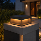 Sandblasted Metal Box Outdoor Light
