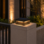 Sandblasted Metal Box Outdoor Light