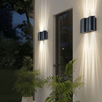 Wavy Aluminum Up-Down Wall Light