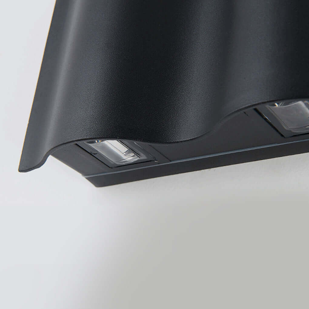 Wavy Aluminum Up-Down Wall Light