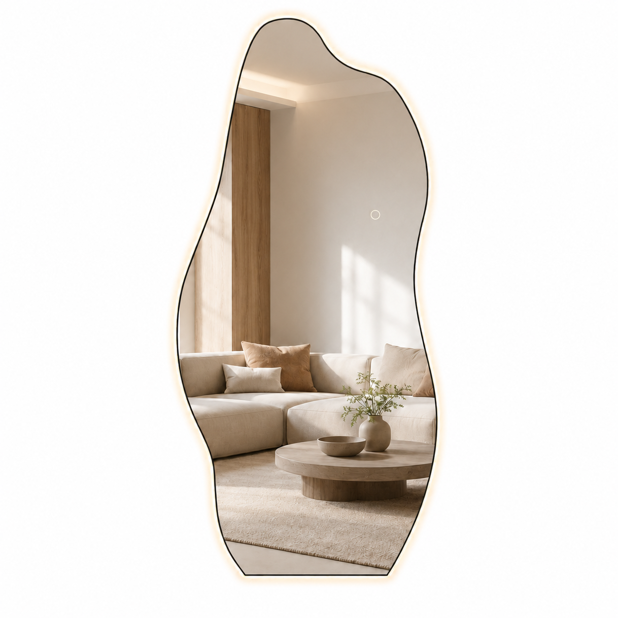 Asymmetrical Full-Length LED Wall Mirror