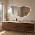 Asymmetrical Full-Length LED Wall Mirror