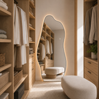 Asymmetrical Full-Length LED Wall Mirror