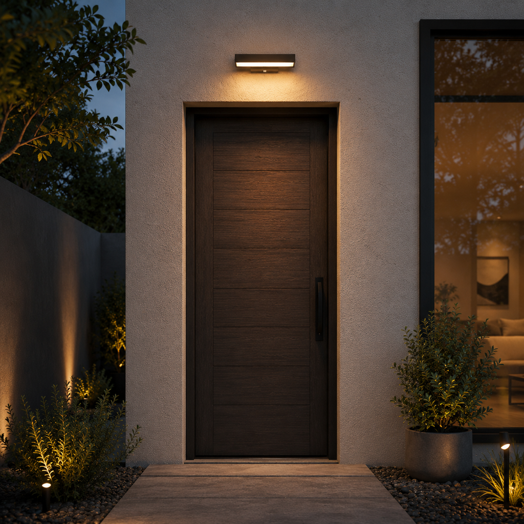 Linear Stainless Outdoor Wall Light
