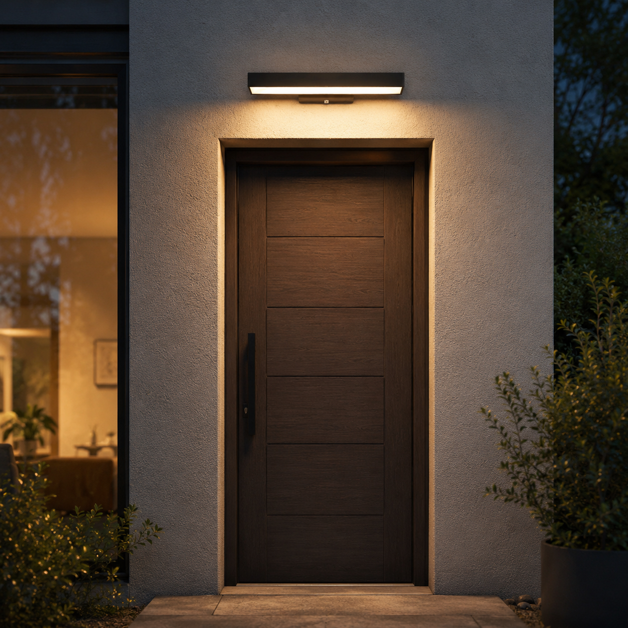 Linear Stainless Outdoor Wall Light
