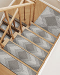 Ravellora Textured Stair Treads - Gray
