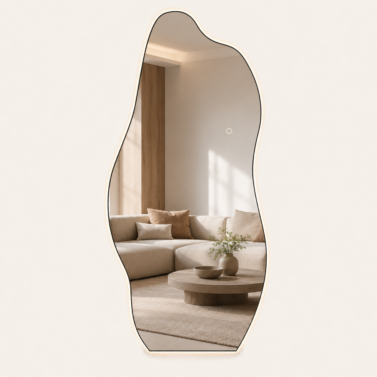 Asymmetrical Full-Length LED Wall Mirror