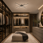 Modern Geometric Linear LED Flush Mount Ceiling Light