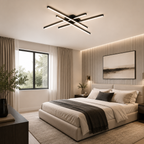 Modern Geometric Linear LED Flush Mount Ceiling Light